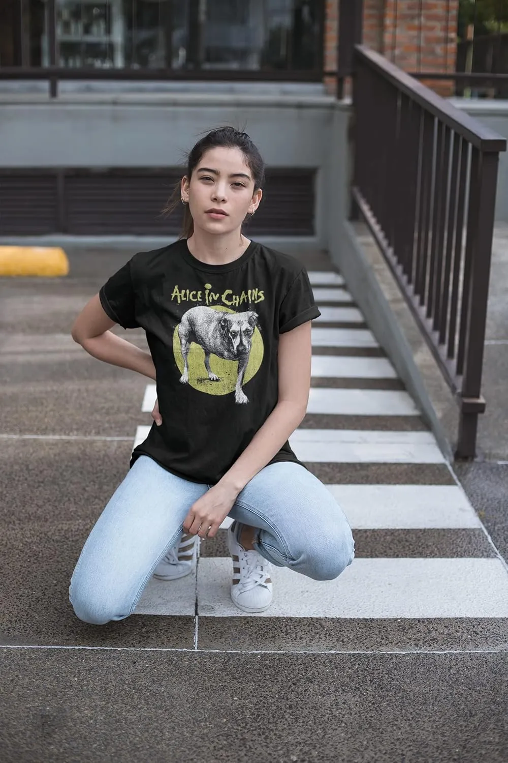 Alice in Chains T Shirt Self Titled Album Cover Mens Short Sleeve T Shirts 90s Music Graphic Tees
