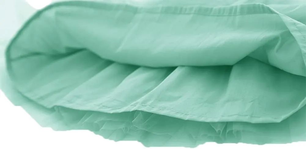 GSVIBK Baby Girls Tutu Dress Sleeveless Toddler Cotton Layered Tutu Dress Infant Tulle Dresses Princess Party Prom Dress