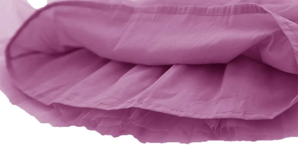 GSVIBK Baby Girls Tutu Dress Sleeveless Toddler Cotton Layered Tutu Dress Infant Tulle Dresses Princess Party Prom Dress
