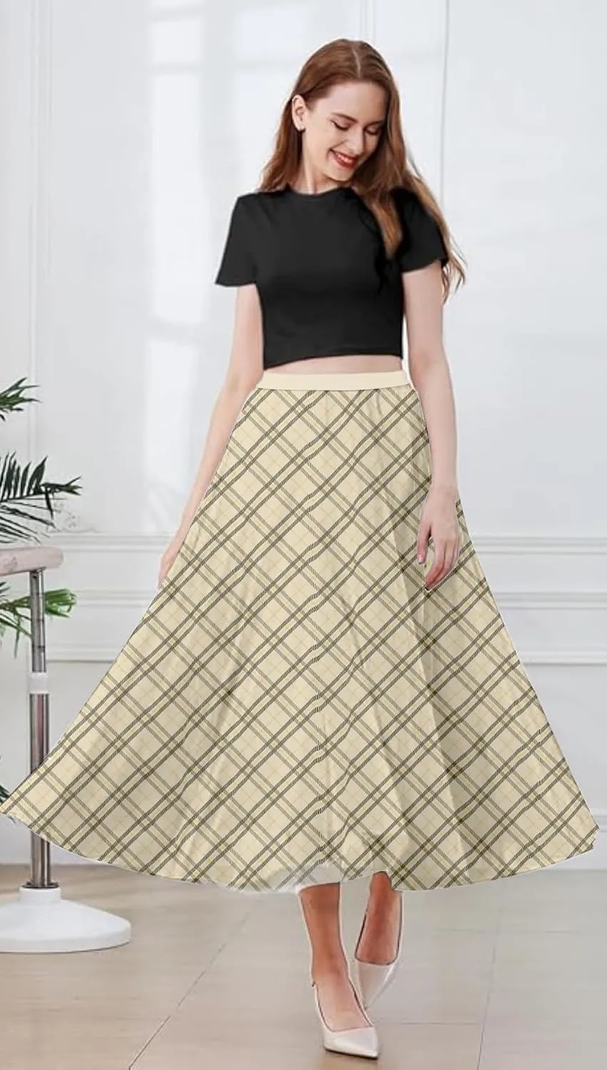 SANGTREE Women's Tutu Tulle A-Line Layered Mesh Midi Skirt, US XS - US 2XL
