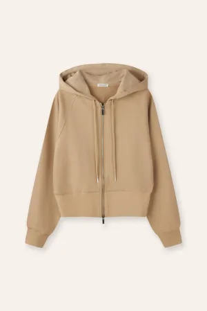 VENICE cotton hoodie jacket (Khaki)
