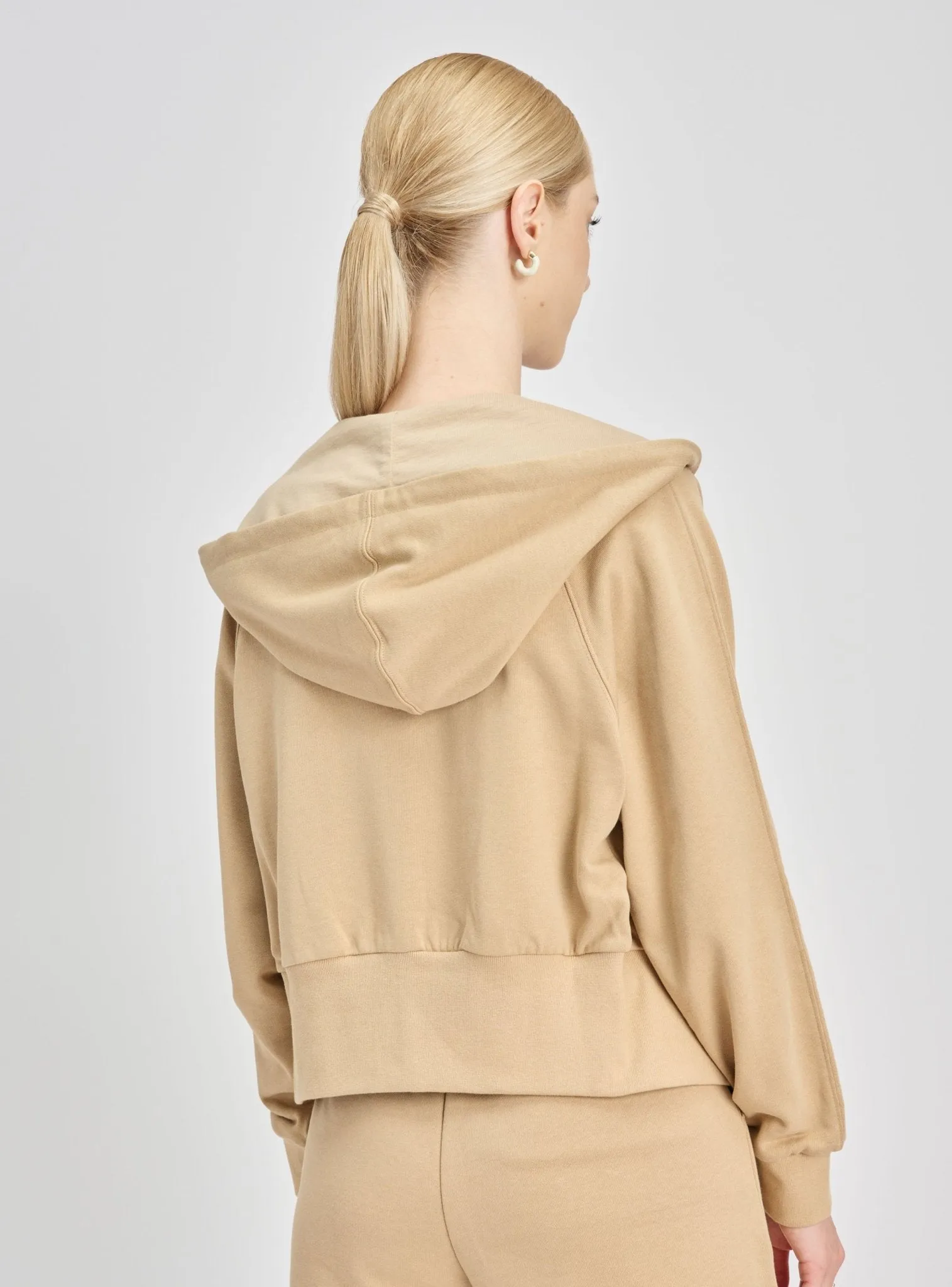 VENICE cotton hoodie jacket (Khaki)