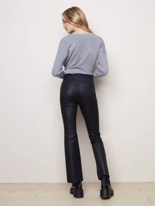 WAX TWILL FLARE PANT